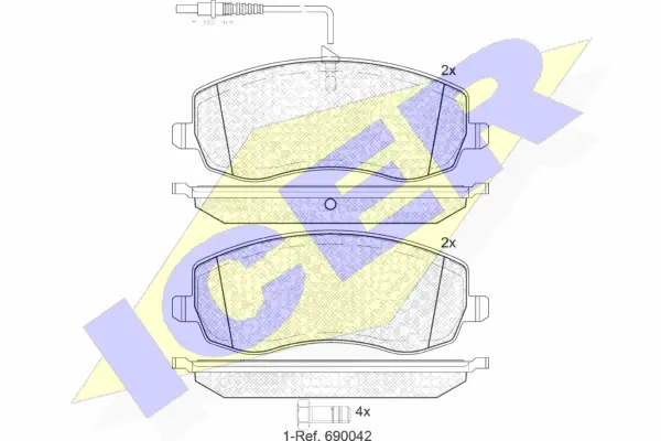 Brake Pad Set, disc brake (181912)