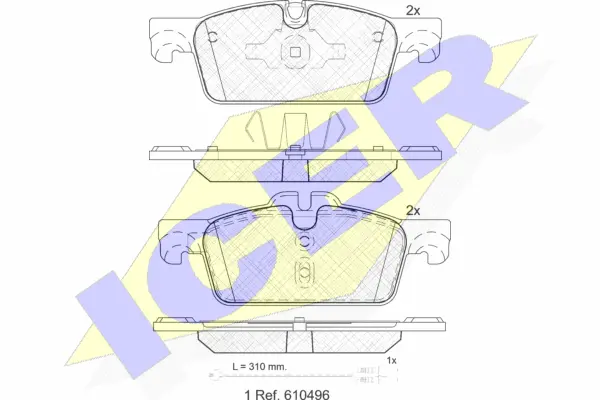 Brake Pad Set, disc brake (182021)