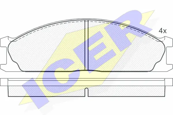 Brake Pad Set, disc brake (140884)