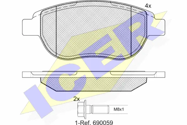 Brake Pad Set, disc brake (181429-400)