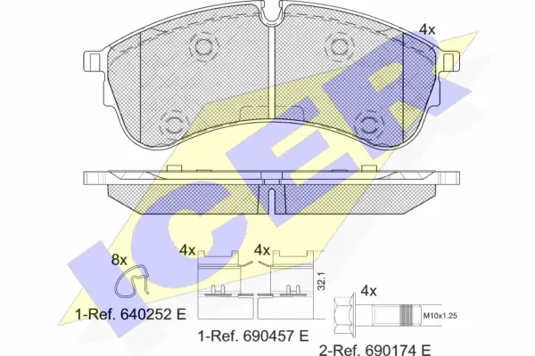 Brake Pad Set, disc brake (142283)