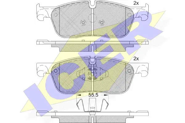 Brake Pad Set, disc brake (182236-203)