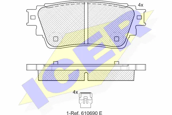 Brake Pad Set, disc brake (182357)