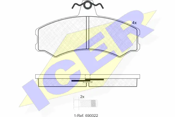 Brake Pad Set, disc brake (181890)