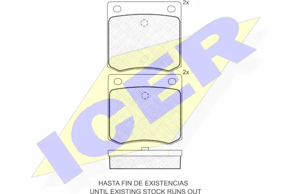 Brake Pad Set, disc brake (180328)