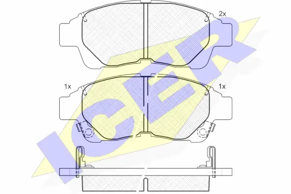 Brake Pad Set, disc brake (181210)