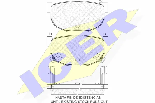 Brake Pad Set, disc brake (140444)