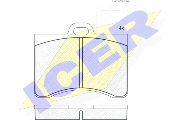 Brake Pad Set, disc brake (180175)