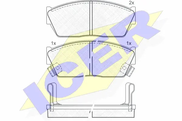 Brake Pad Set, disc brake (180484)