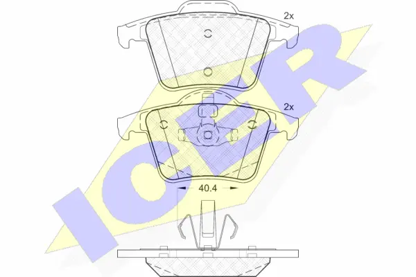 Brake Pad Set, disc brake (181612)