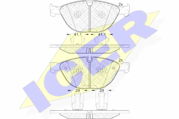 Brake Pad Set, disc brake (181973)