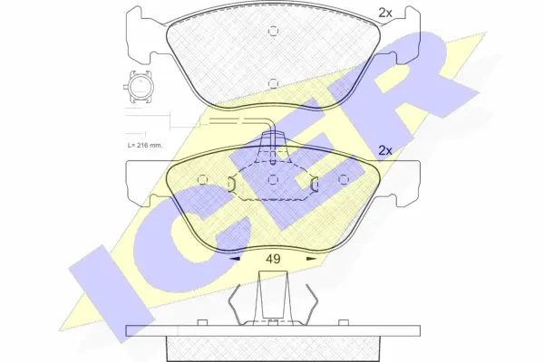 Brake Pad Set, disc brake (181283)