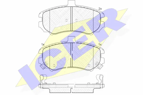Brake Pad Set, disc brake (181666)