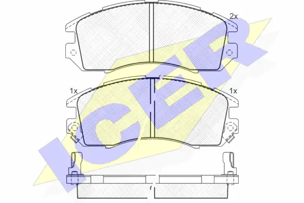 Brake Pad Set, disc brake (180998)