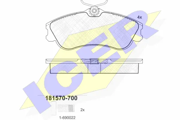 Brake Pad Set, disc brake (181570-700)