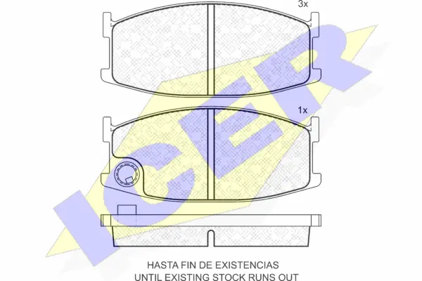 Brake Pad Set, disc brake (180297)