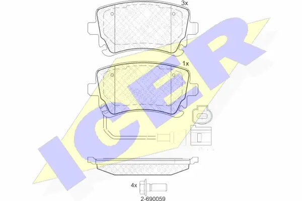 Brake Pad Set, disc brake (181674-203)