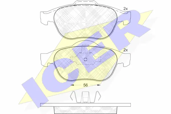 Brake Pad Set, disc brake (181533)