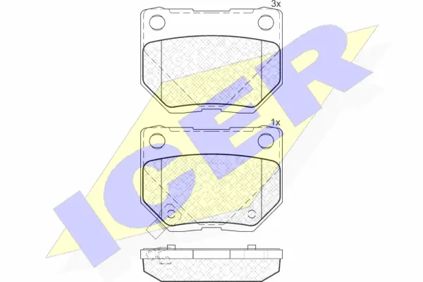 Brake Pad Set, disc brake (181749)