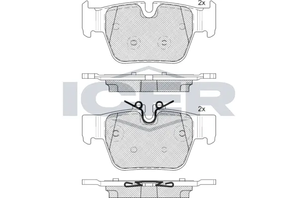 Brake Pad Set, disc brake (182393)