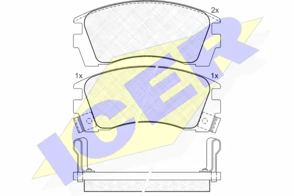 Brake Pad Set, disc brake (180984)