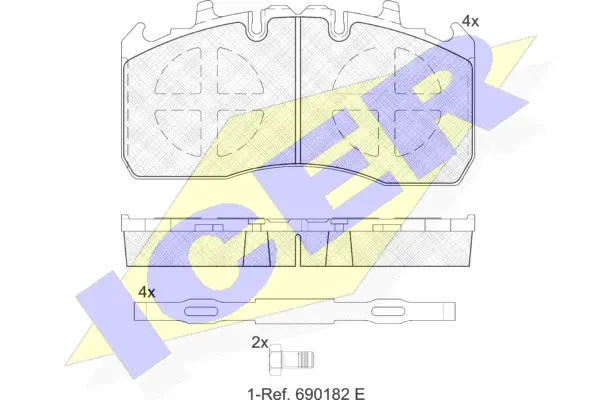 Brake Pad Set, disc brake (152122-066)