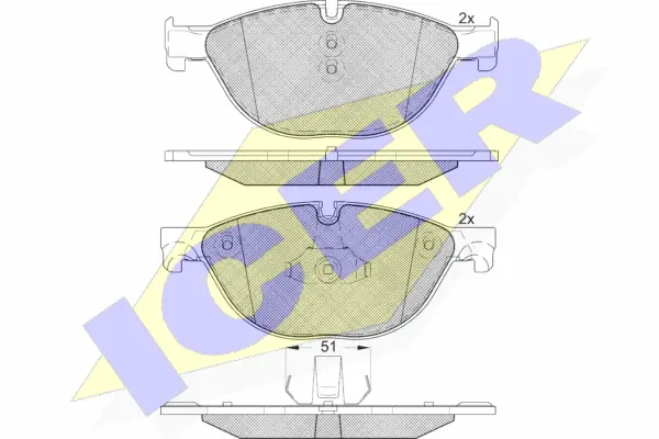 Brake Pad Set, disc brake (181961)