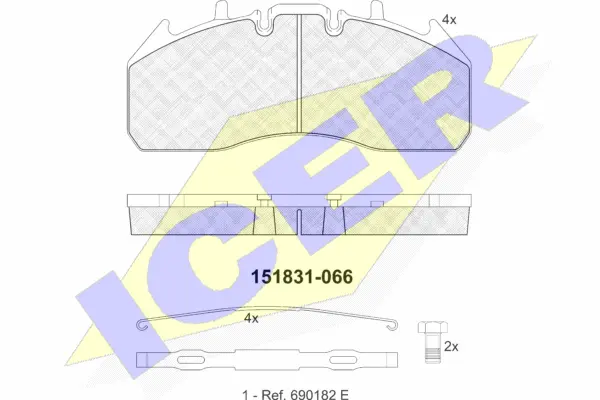 Brake Pad Set, disc brake (151831)