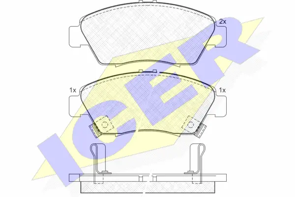 Brake Pad Set, disc brake (180959)