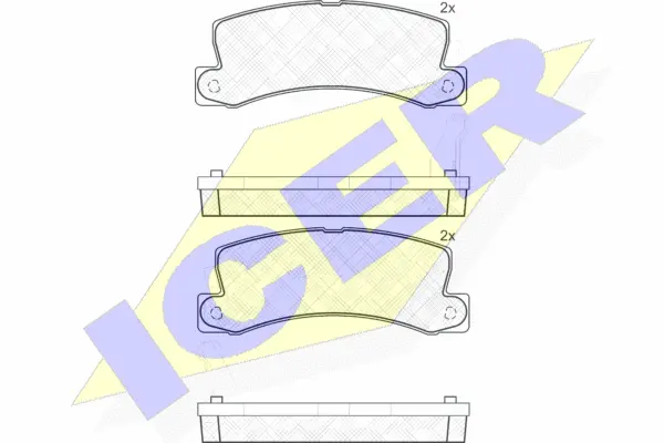Brake Pad Set, disc brake (180734)