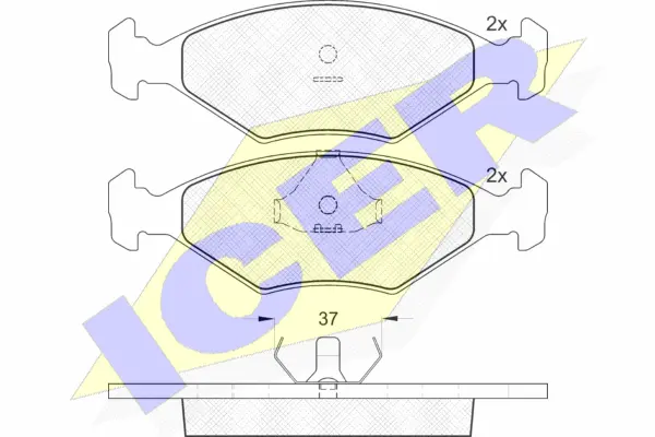 Brake Pad Set, disc brake (140926)