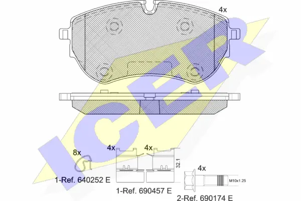 Brake Pad Set, disc brake (142319)