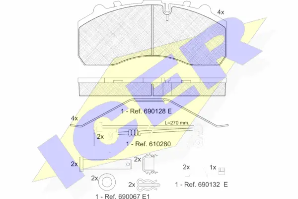 Brake Pad Set, disc brake (151194-118)