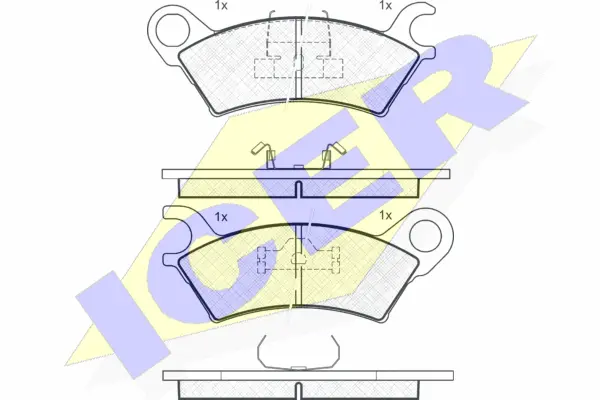 Brake Pad Set, disc brake (180437)