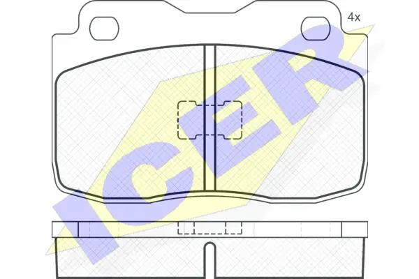 Brake Pad Set, disc brake (180473)