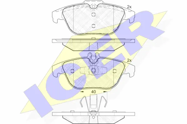 Brake Pad Set, disc brake (181900)