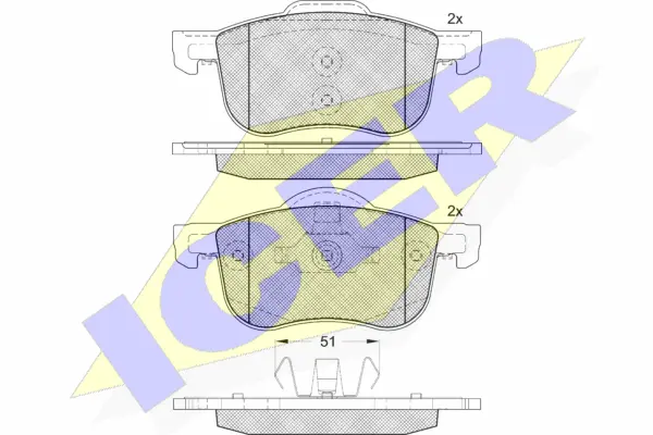 Brake Pad Set, disc brake (181297-203)