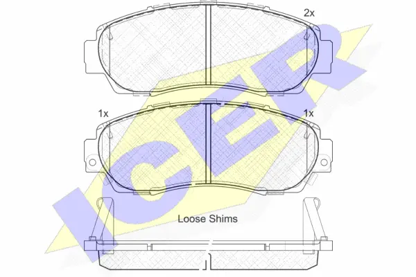 Brake Pad Set, disc brake (181811)
