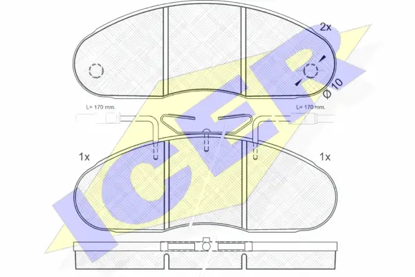 Brake Pad Set, disc brake (140560)