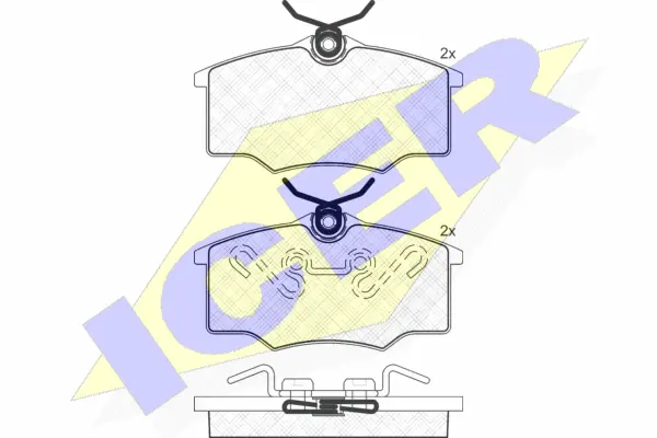 Brake Pad Set, disc brake (181250)