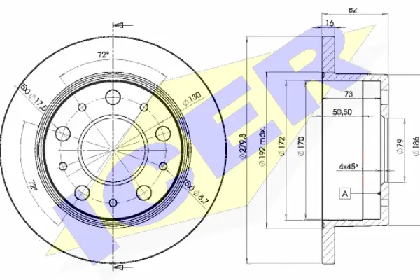Brake Disc (78BD4696-1)