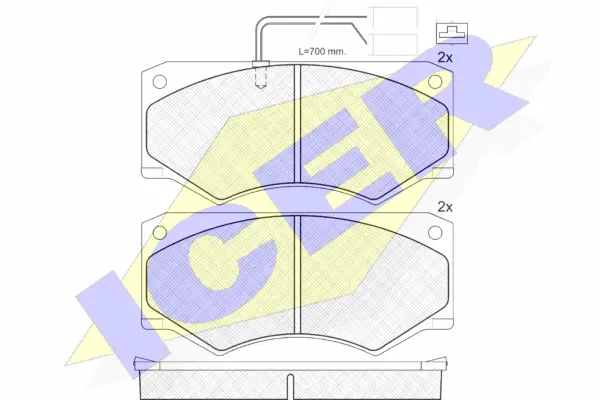 Brake Pad Set, disc brake (140964)