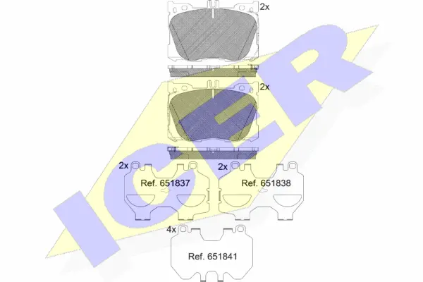 Brake Pad Set, disc brake (182282)