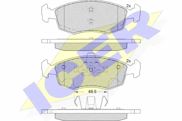 Brake Pad Set, disc brake (181441-203)