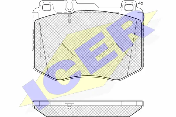 Brake Pad Set, disc brake (182195)