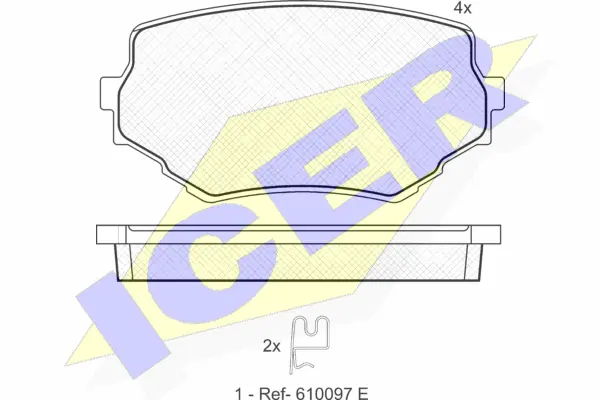 Brake Pad Set, disc brake (181319)