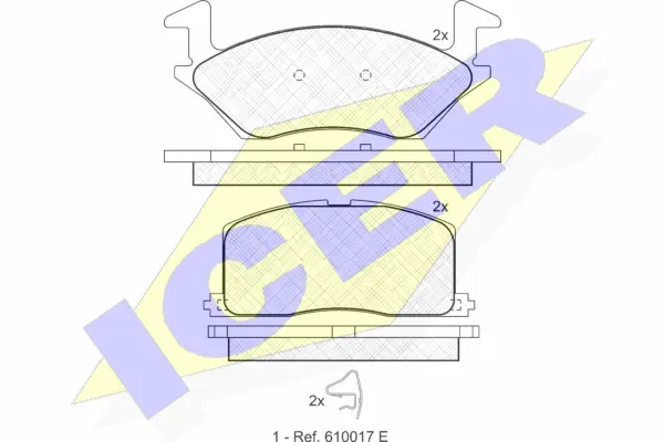 Brake Pad Set, disc brake (180888)