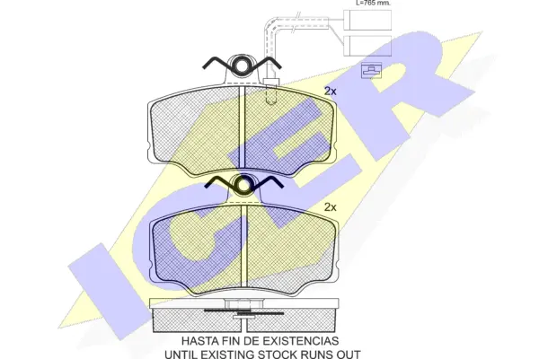 Brake Pad Set, disc brake (180868)