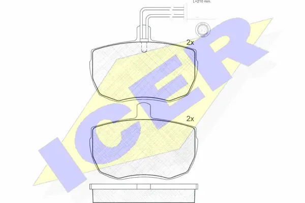 Brake Pad Set, disc brake (180671)