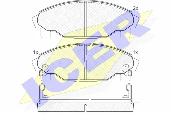 Brake Pad Set, disc brake (181340)